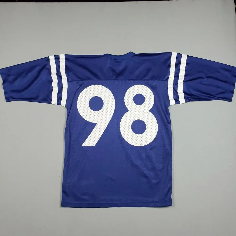 Vintage Nike Indianapolis Colts Jersey Men Size Small Blue Mathis #98 3/4 Sleeve - Picture 5 of 15